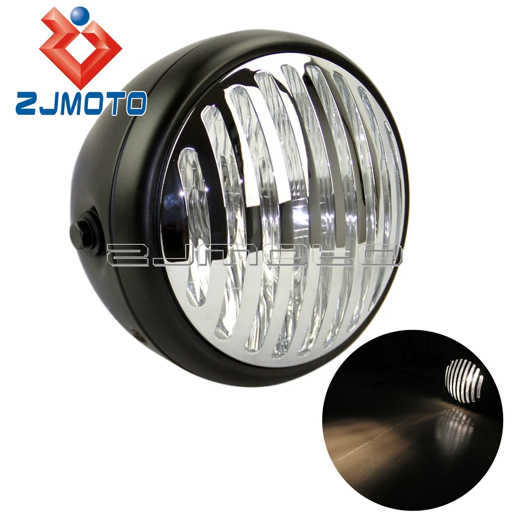 Universal Motorcycle H4 Headlight Vintage Grill Headlight For Harley Bobber Streetfighters Choppers
Universal Motorcycle H4 Headlight Vintage Grill Headlight For Harley Bobber Streetfighters Choppers