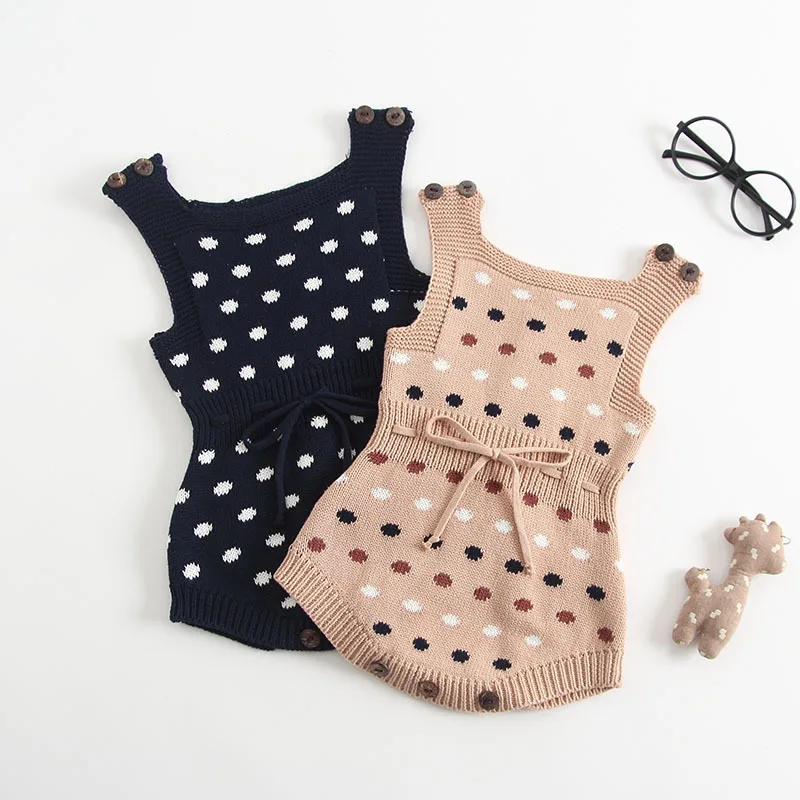 Knitted Cotton Dot Print Baby Bodysuits Sleeveless 9M 12M 18M 24M Roupa De Bebe Menina Pullover Pure Clor Ropa Bebe Verano 2019
Knitted Cotton Dot Print Baby Bodysuits Sleeveless 9M 12M 18M 24M Roupa De Bebe Menina Pullover Pure Clor Ropa Bebe Verano 2019