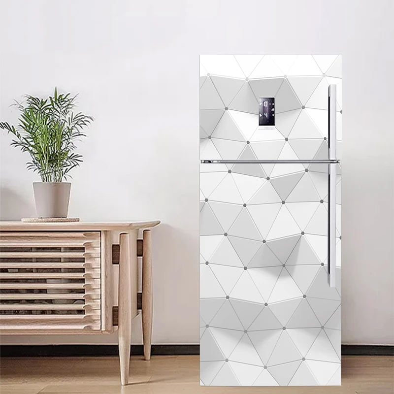 3D Vivid Effect Geometry Pattern Fridge Sticker PVC Refrigerator Door Kitchen Self-adhesive Wall Stickers Wallpaper Decor
3D Vivid Effect Geometry Pattern Fridge Sticker PVC Refrigerator Door Kitchen Self-adhesive Wall Stickers Wallpaper Decor