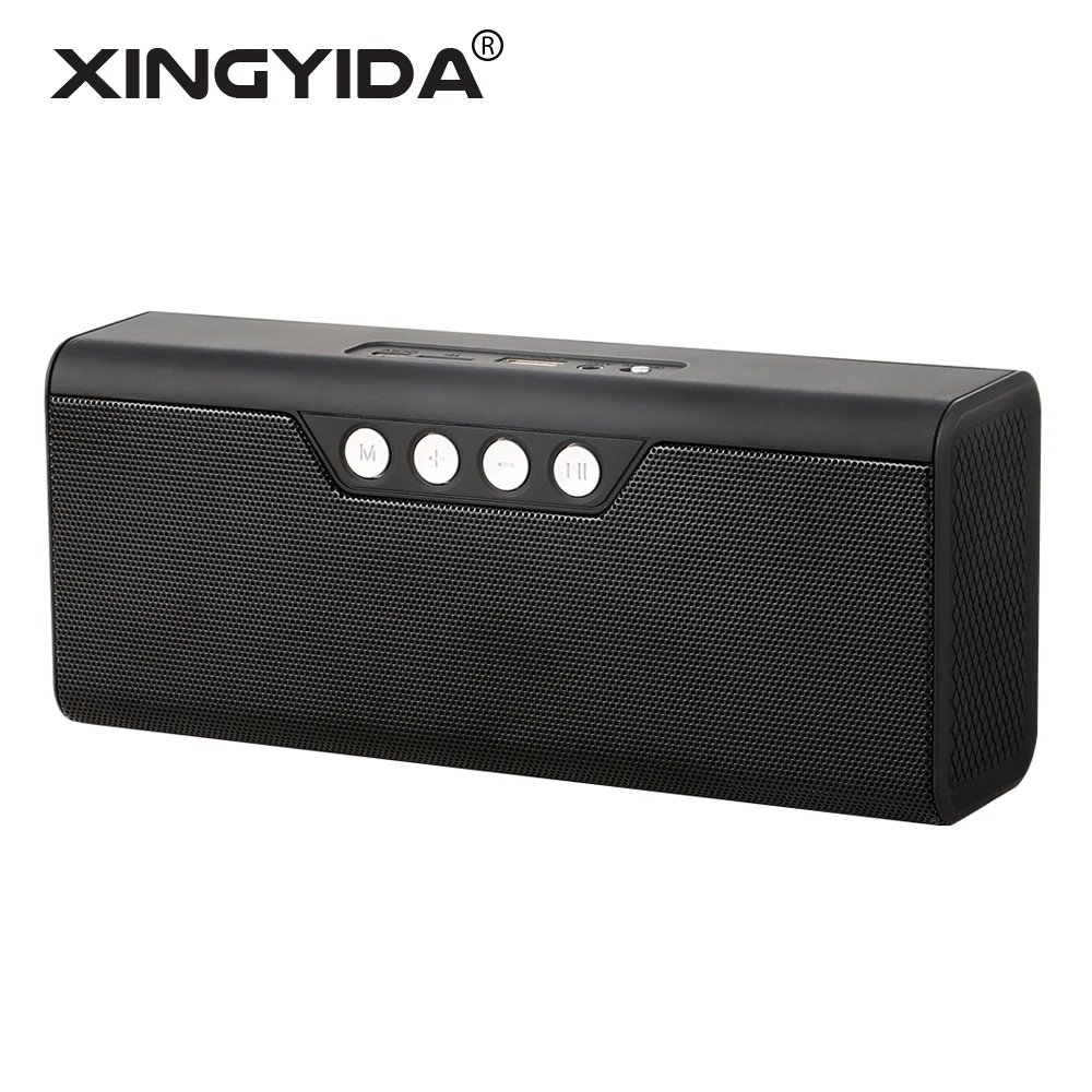 Xingyida Беспроводной открытый bluetooth Динамик стерео звук баса Box TF FM радио Altavoz с