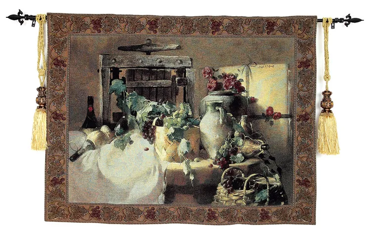 Belgium Jacquard Tapestry Rural Style Still Life Restaurant Murals "Rosa Champagne" 108X138cm GT-MG058
Belgium Jacquard Tapestry Rural Style Still Life Restaurant Murals "Rosa Champagne" 108X138cm GT-MG058