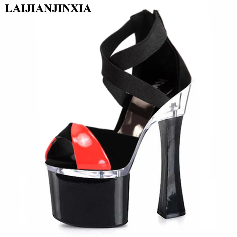 LAIJIANJINXIA 2019 New Summer Strap Super High Sandals 18cm High-Heeled Pole Dancing Shoes Platforms Party Dance Shoes
LAIJIANJINXIA 2019 New Summer Strap Super High Sandals 18cm High-Heeled Pole Dancing Shoes Platforms Party Dance Shoes