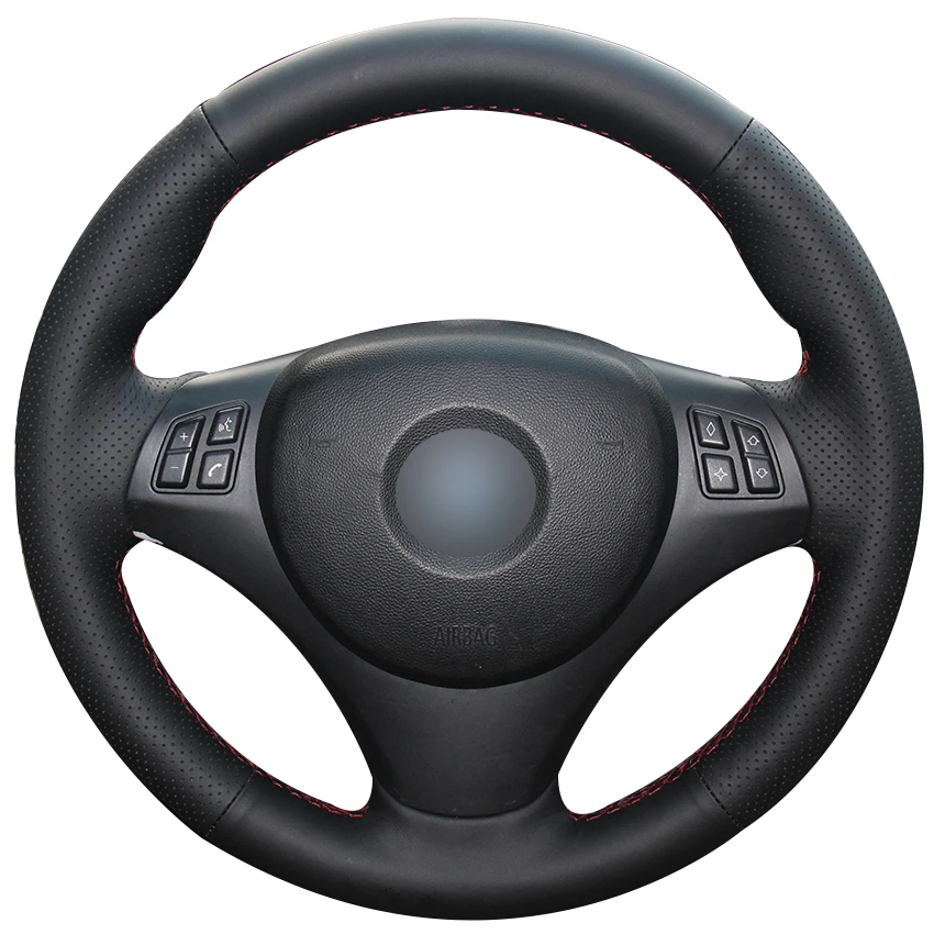 Black Natural Leather Car Steering Wheel Cover for BMW E90 320i 325i 330i 335i E87 120i 130i 120d
Black Natural Leather Car Steering Wheel Cover for BMW E90 320i 325i 330i 335i E87 120i 130i 120d