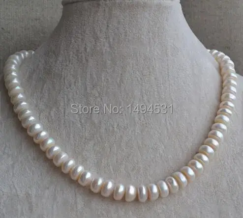 Wholesale Pearl Jewelry - White Color 17 Inches Genuine Freshwater Pearl Necklace 9.5-10.5mm Wedding Bridesmaids Gift
Wholesale Pearl Jewelry - White Color 17 Inches Genuine Freshwater Pearl Necklace 9.5-10.5mm Wedding Bridesmaids Gift