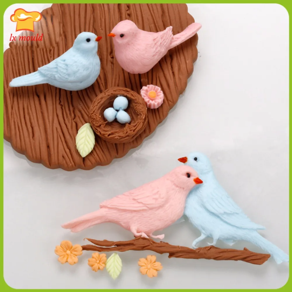 DIY Bird Thrush Plum Blossom Twig Fondant Chocolate Decoration Cake Silicone Molds Handmade Soap Mold Clay
DIY Bird Thrush Plum Blossom Twig Fondant Chocolate Decoration Cake Silicone Molds Handmade Soap Mold Clay