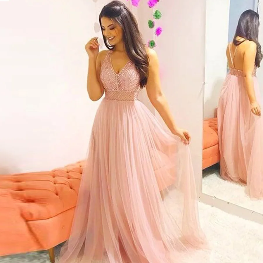 Vintage V-neck Heavy Beading A-line Prom Party Dress with Crossed Straps Backless Bridal Party Dress Evening Dress Homecoming
Vintage V-neck Heavy Beading A-line Prom Party Dress with Crossed Straps Backless Bridal Party Dress Evening Dress Homecoming