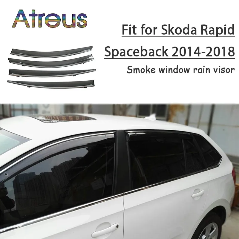 Atreus 1 комплект ABS для 2018 2017 2016-2014 Skoda Rapid Spaceback аксессуары Автомобильные дефлекторы от солнца для вентиляции козырек от дождя и дыма
Atreus 1 комплект ABS для 2018 2017 2016-2014 Skoda Rapid Spaceback аксессуары Автомобильные дефлекторы от солнца для вентиляции козырек от дождя и дыма