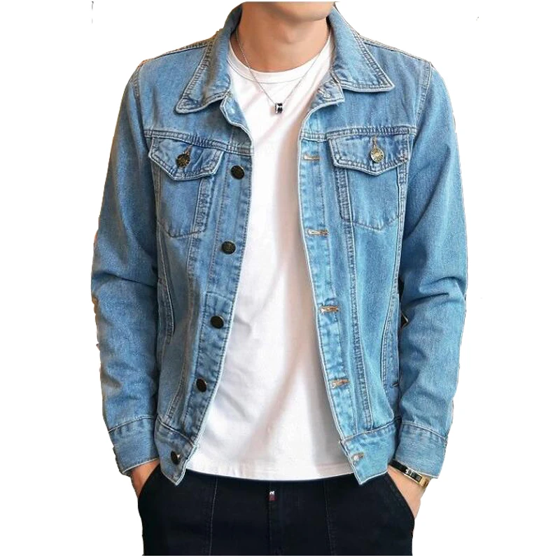 2019 Spring Jean Denim Jacket men Solid Casual Slim Bomber Jacket Plus Size 4XL High Quality Men's Jean Jacket Chaqueta Hombre
2019 Spring Jean Denim Jacket men Solid Casual Slim Bomber Jacket Plus Size 4XL High Quality Men's Jean Jacket Chaqueta Hombre
