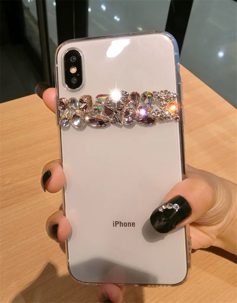 С милым бантом бабочкой на Лаковая блестящий чехол для телефона samsung Galaxy J8 J6 J5 J4 J3