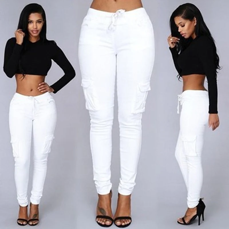 Spring Autumn Ladies Cargo Pants Lace up Women Casual Pencil Pants Female High Waist Pant Multi-Pocket Joggers Sweatpants
Spring Autumn Ladies Cargo Pants Lace up Women Casual Pencil Pants Female High Waist Pant Multi-Pocket Joggers Sweatpants