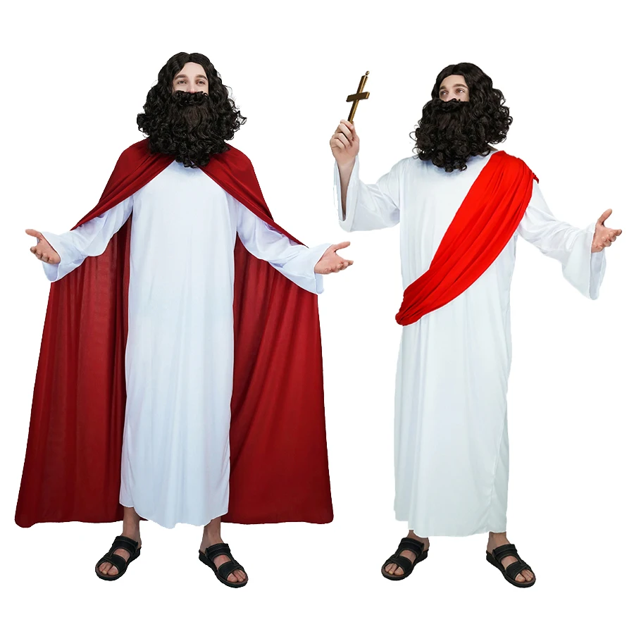 Men's Jesus Costume Halloween Party Cosplay Purim Party Costume Jesus Cosplay Costumes for Party Role Play Jesus Costumes
Men's Jesus Costume Halloween Party Cosplay Purim Party Costume Jesus Cosplay Costumes for Party Role Play Jesus Costumes