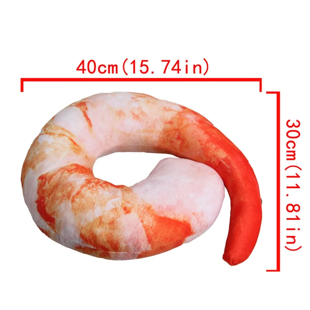 CAMMITEVER 40*30cm Cushion Comfortable Travel Plush Doll 3D Prawn U-shape Neck Pillow Stuffed Shrimp Toy
CAMMITEVER 40*30cm Cushion Comfortable Travel Plush Doll 3D Prawn U-shape Neck Pillow Stuffed Shrimp Toy