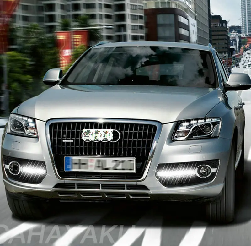1 комплект для Audi Q5 2010 2012 2013 Автомобильные дневные светодиодные DRL ходовые огни