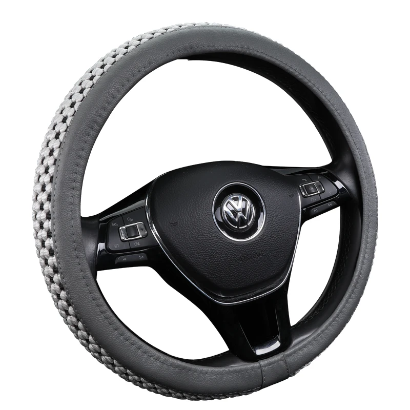 37-38CM New Car Steering Wheel Cover Artificial Leather Steering-Wheel Covers Breathable Fabric Braid Auto Accessories Universal
37-38CM New Car Steering Wheel Cover Artificial Leather Steering-Wheel Covers Breathable Fabric Braid Auto Accessories Universal