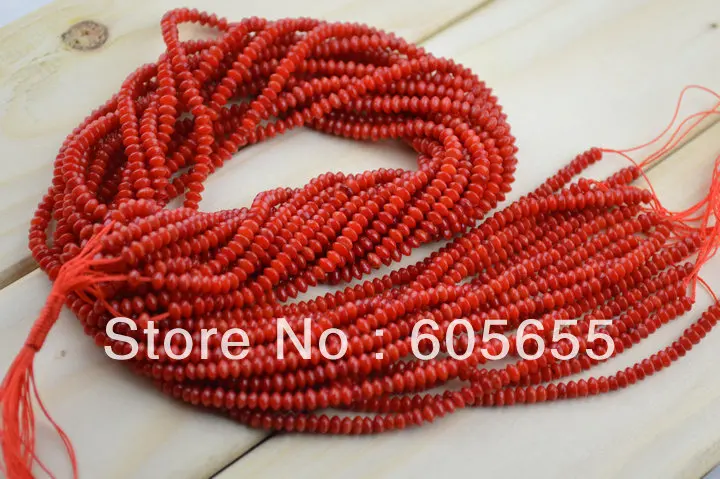 Semi-precious stone Red Coral 2x4mm Roundel Flying Saucer Loose Beads in Bulk for Jewelry Making Free Shipping 10 strand per lot
Semi-precious stone Red Coral 2x4mm Roundel Flying Saucer Loose Beads in Bulk for Jewelry Making Free Shipping 10 strand per lot
