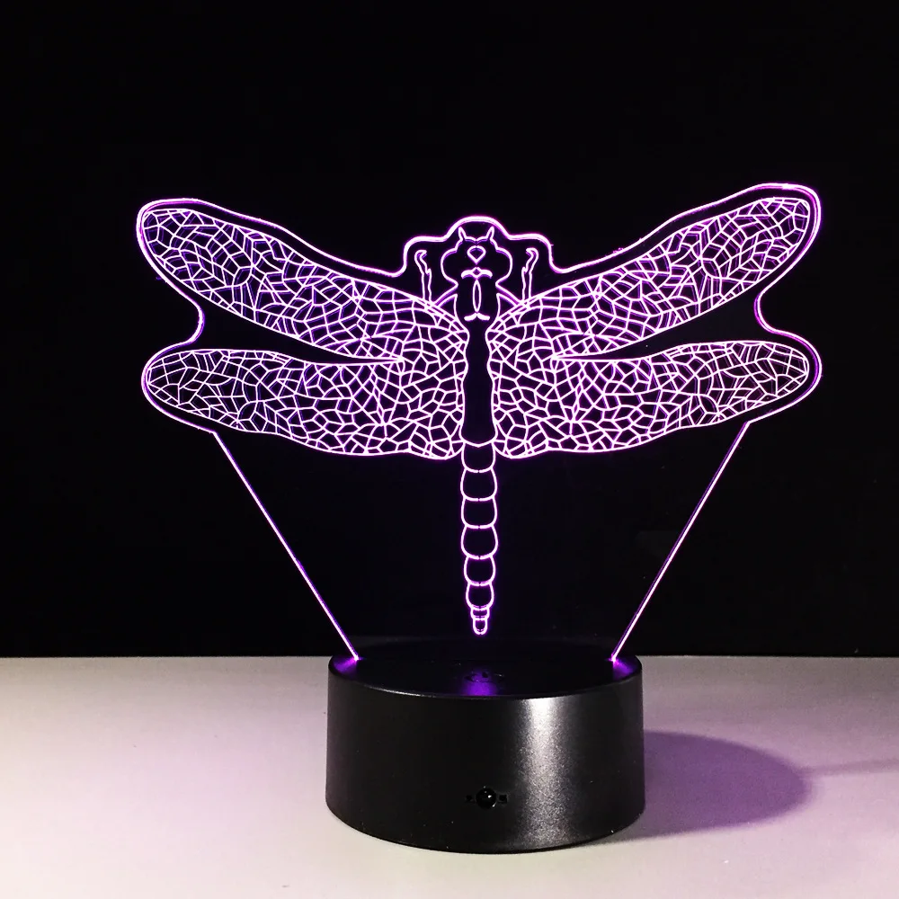 Dragonfly 3D LED Night Light With 7 Color Changing LED Illusion Table Lamp For Children Gift Home Bedroom Decor
Dragonfly 3D LED Night Light With 7 Color Changing LED Illusion Table Lamp For Children Gift Home Bedroom Decor