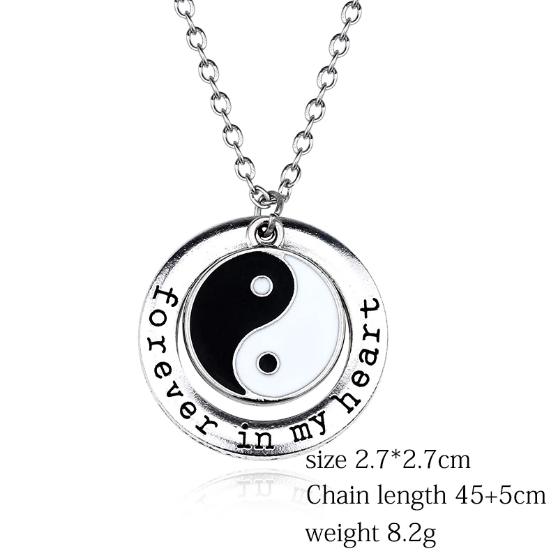 DIY Tai Chi Yin Yang Trendy Best Friend Pendant Unisex BBF Couple Pendants&Necklaces Valentine's Day Gifts Lovers Dropshipping
DIY Tai Chi Yin Yang Trendy Best Friend Pendant Unisex BBF Couple Pendants&Necklaces Valentine's Day Gifts Lovers Dropshipping
