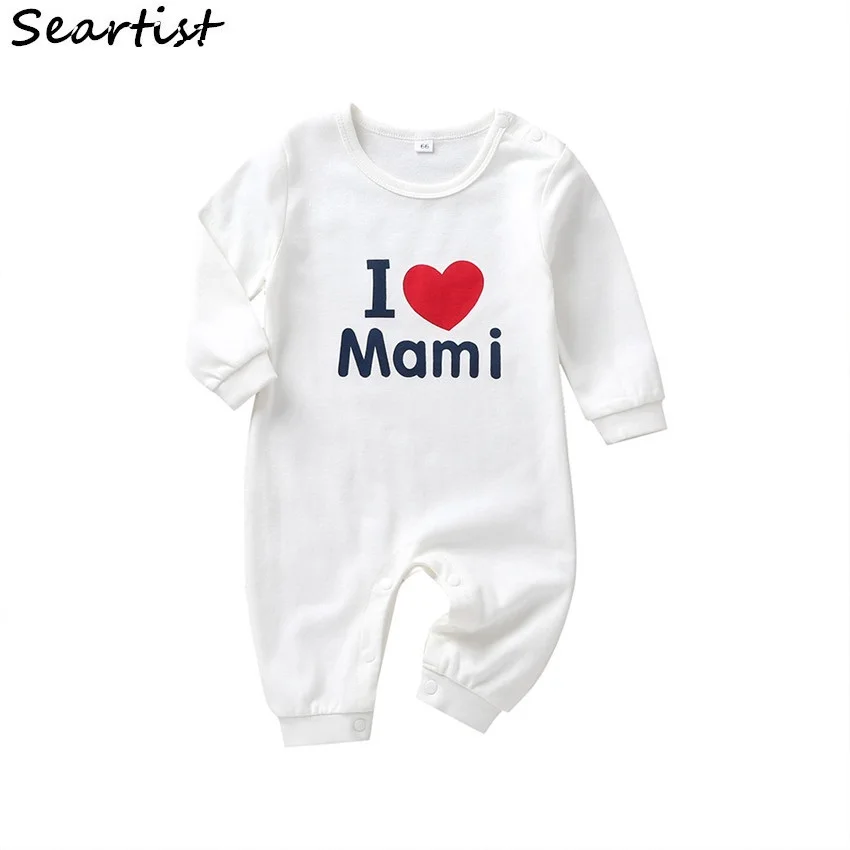 2019 New Newborn Jumpsuit Bebes Boys Girls Long Sleeved Romper I Love Mom Print Pajamas Baby Boy Girl Clothes 2019 New 25
2019 New Newborn Jumpsuit Bebes Boys Girls Long Sleeved Romper I Love Mom Print Pajamas Baby Boy Girl Clothes 2019 New 25