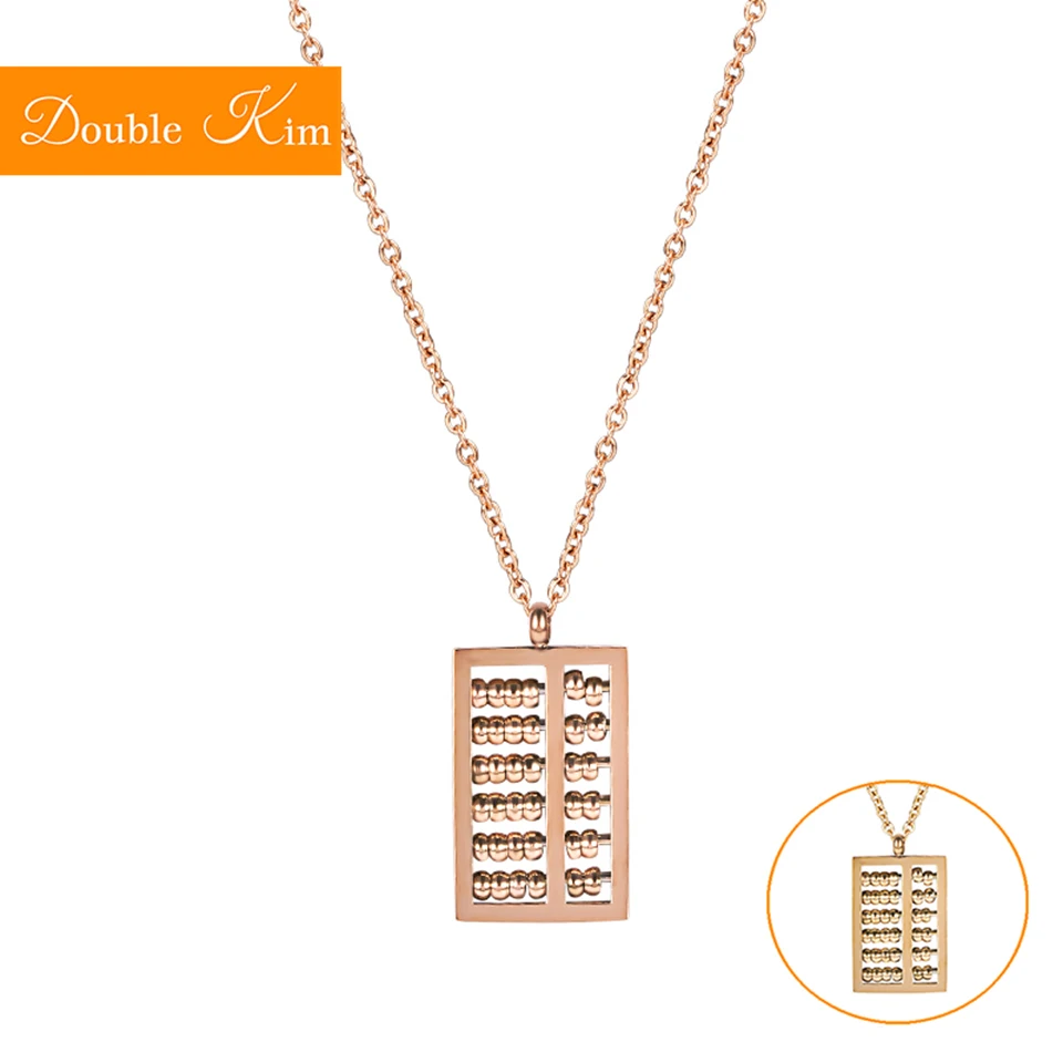 Chinese Abacus Pendant Necklace Titanium Stainless Steel Material Chain Necklace Fashion Trendy Women Jewelry Gift
Chinese Abacus Pendant Necklace Titanium Stainless Steel Material Chain Necklace Fashion Trendy Women Jewelry Gift