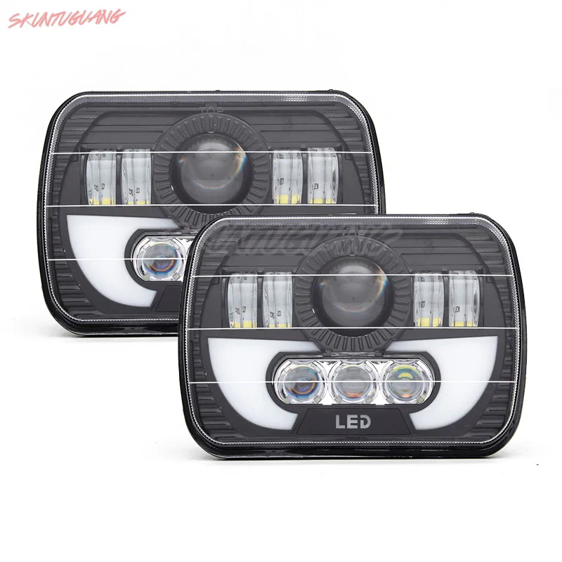 5x7 Inch LED Headlight DRL 7x6" Projector Headlamp Sealed Beam For Jeep Wrangler YJ Cherokee XJ Trucks 4X4 Offroad
5x7 Inch LED Headlight DRL 7x6" Projector Headlamp Sealed Beam For Jeep Wrangler YJ Cherokee XJ Trucks 4X4 Offroad