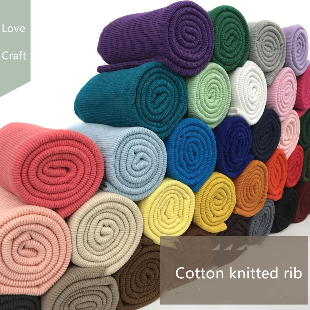 2x2 Cotton knitted rib cuff fabric stretchy cotton fabric for DIY sewing clothing making accessories fabric 20cm Length
2x2 Cotton knitted rib cuff fabric stretchy cotton fabric for DIY sewing clothing making accessories fabric 20cm Length