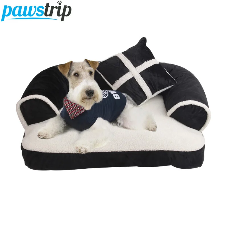 Pawstrip Luxury Pet Dog Sofa Beds With Pillow Detachable Wash Soft Fleece Cat Bed Warm Chihuahua Small Dog Bed S/M/L
Pawstrip Luxury Pet Dog Sofa Beds With Pillow Detachable Wash Soft Fleece Cat Bed Warm Chihuahua Small Dog Bed S/M/L