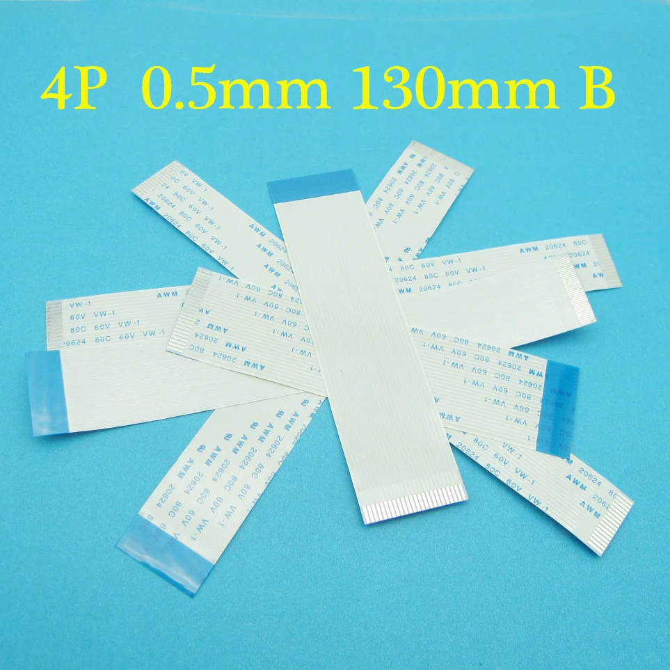 20pcs/lot 4 pin Flat Switch Ribbon 4p Flex Cable Power Button 4pin 0.5mm reverse Length 13cm AWM 20624 80C 60V VW-1
20pcs/lot 4 pin Flat Switch Ribbon 4p Flex Cable Power Button 4pin 0.5mm reverse Length 13cm AWM 20624 80C 60V VW-1