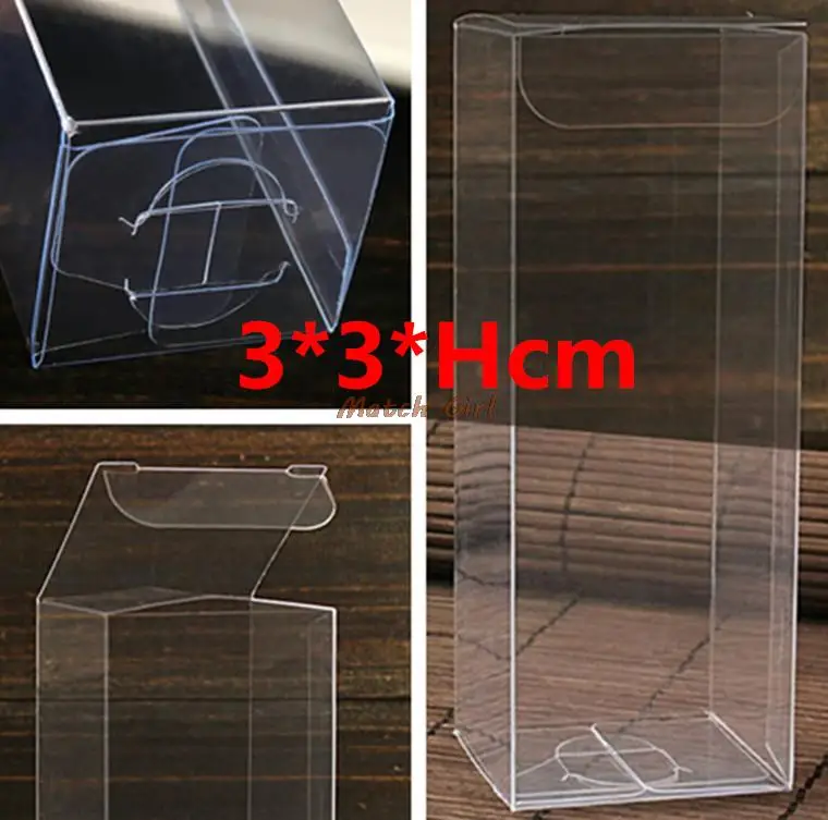 50pcs/lot-3*3*Hcm Transparent Clear PVC Gift Packaging boxes small plastic box storage for food/jewelry/Candy/Gift/cosmetics
50pcs/lot-3*3*Hcm Transparent Clear PVC Gift Packaging boxes small plastic box storage for food/jewelry/Candy/Gift/cosmetics