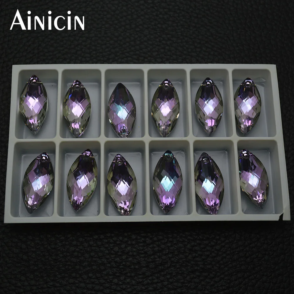 Ainicin 12 шт. (1 коробка) фиолетовый цвет граненые кристаллы конский глаз Подвески 14x30 мм Модные женские серьги материалы для изготовления
Ainicin 12 шт. (1 коробка) фиолетовый цвет граненые кристаллы конский глаз Подвески 14x30 мм Модные женские серьги материалы для изготовления