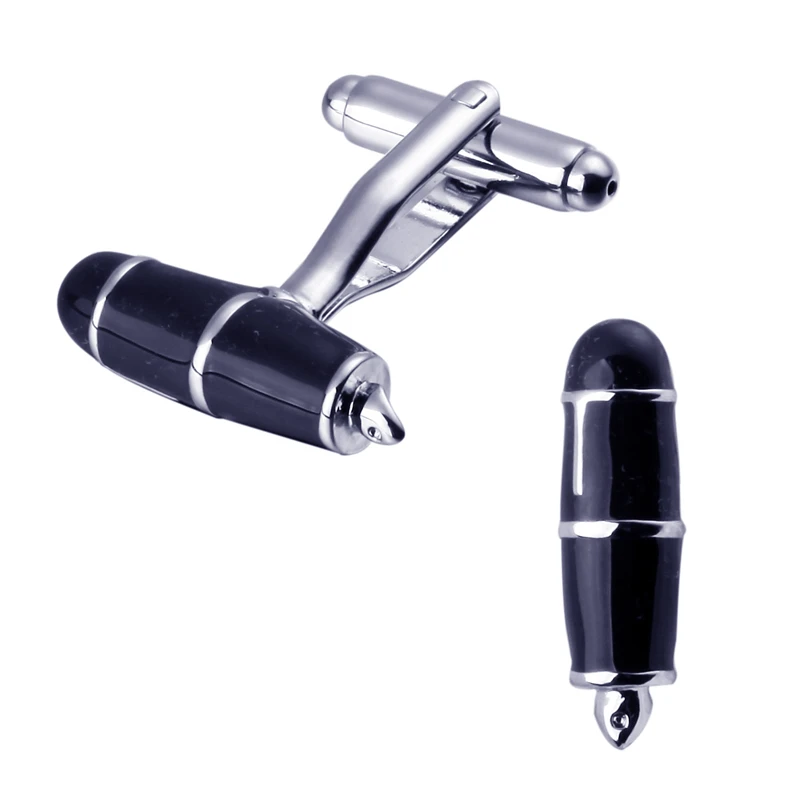 A pair of high quality brass blue enamel craft pen Cufflinks Wedding gift brand men shirt cuff Cufflinks 
A pair of high quality brass blue enamel craft pen Cufflinks Wedding gift brand men shirt cuff Cufflinks