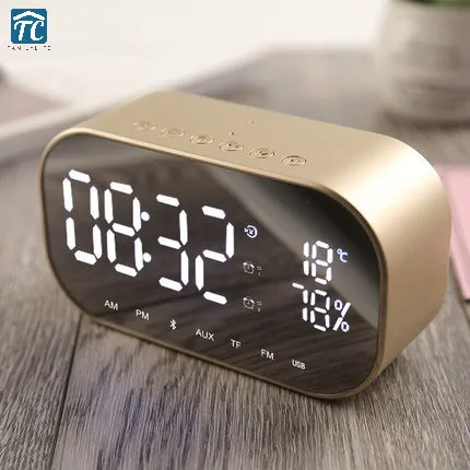 Temperature Table Clocks Usb Home Decor Alarm Clock Thermometer Mirror Digital Wireless Bluetooth Music Player FM Radio Speaker
Temperature Table Clocks Usb Home Decor Alarm Clock Thermometer Mirror Digital Wireless Bluetooth Music Player FM Radio Speaker