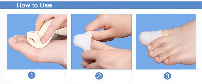 2 Pcs Silicone Gel Toe tube Corns Blisters Protector Gel Bunion toe finger protection foot care Foot Health Care Product S001
2 Pcs Silicone Gel Toe tube Corns Blisters Protector Gel Bunion toe finger protection foot care Foot Health Care Product S001