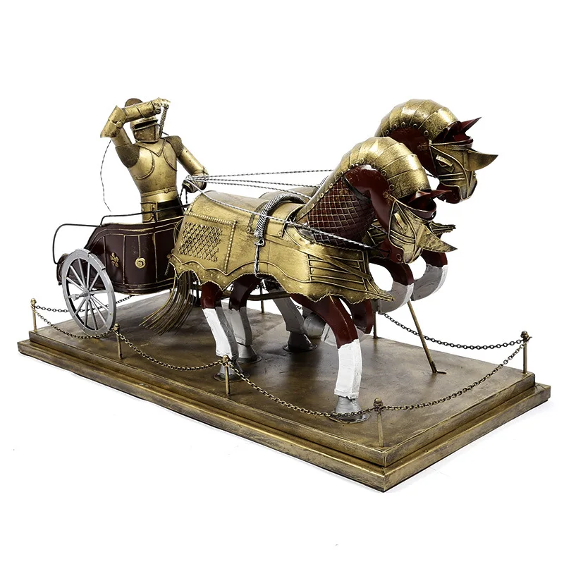 Vivid Middle Ages Armour Rome Knight Iron Model Statue Retro Craft Knights Riding Two Horse Lobby Decoration
Vivid Middle Ages Armour Rome Knight Iron Model Statue Retro Craft Knights Riding Two Horse Lobby Decoration