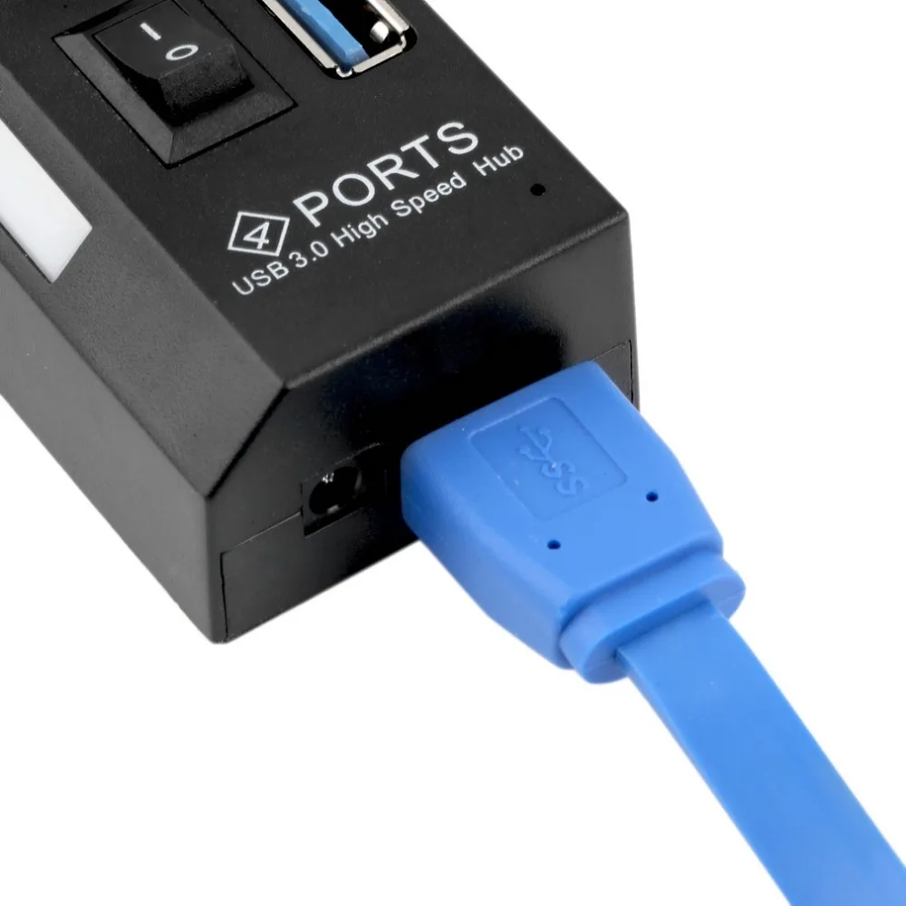 Хит продаж концентратор USB 3 0 4 порта супер скорость 5 Гбит/с 4-портовый с