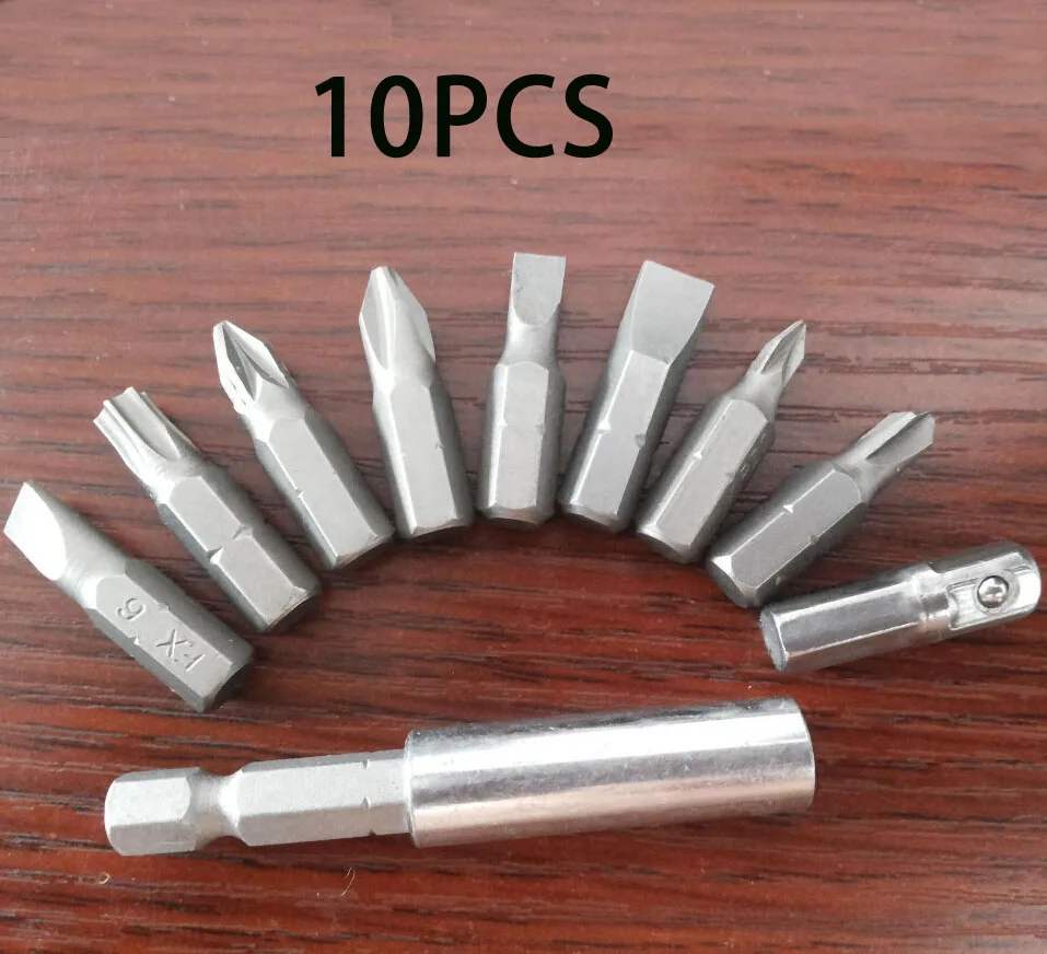 10 Pcs Anti Slip Electric Phillips Screwdriver Bits 1/4" Hex Shank PH2 25mm Magnetic Non-slip Single Side
10 Pcs Anti Slip Electric Phillips Screwdriver Bits 1/4" Hex Shank PH2 25mm Magnetic Non-slip Single Side