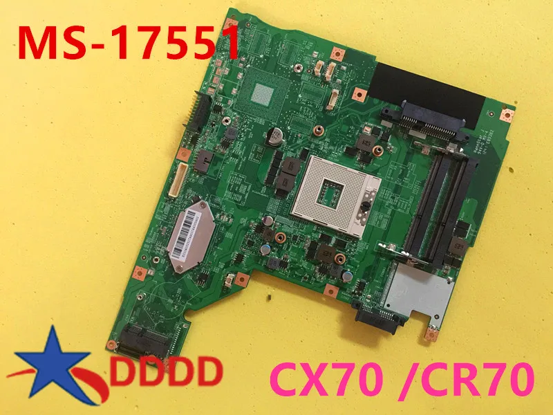 Original FOR MSI CX70 laptop motherboard MS-1755 MS-17551 fully tested AND working perfect
Original FOR MSI CX70 laptop motherboard MS-1755 MS-17551 fully tested AND working perfect