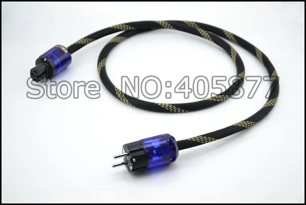 Hi End OFC медный audiophile Schuko Кабель питания евро ЕС 1 5 м|copper power cable|audiophile cableaudiophile cables |