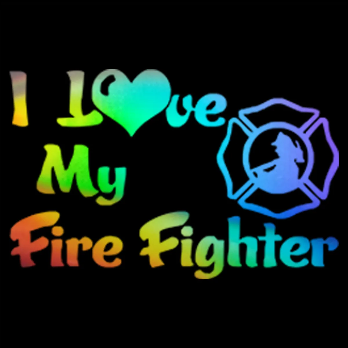 I Love My Fire Fighter стикер автомобиля Стайлинг Аксессуары окна для двери ноутбука Авто