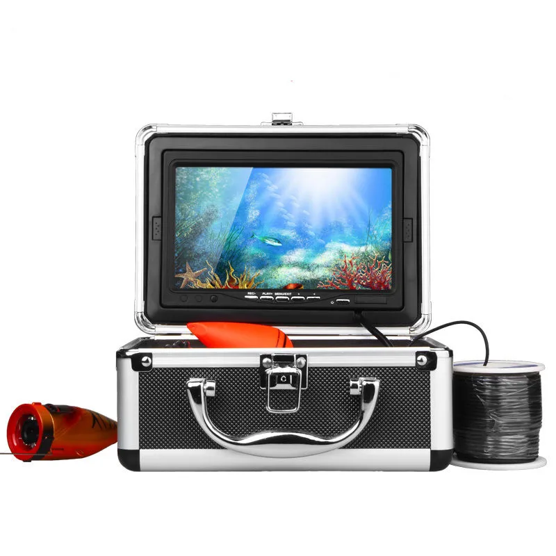 

1000TVL fish finder Camera 12 Pcs White LED 7" TFT Color LCD Underwater Ice Video Fishing Camera Metal Case 15M Cable