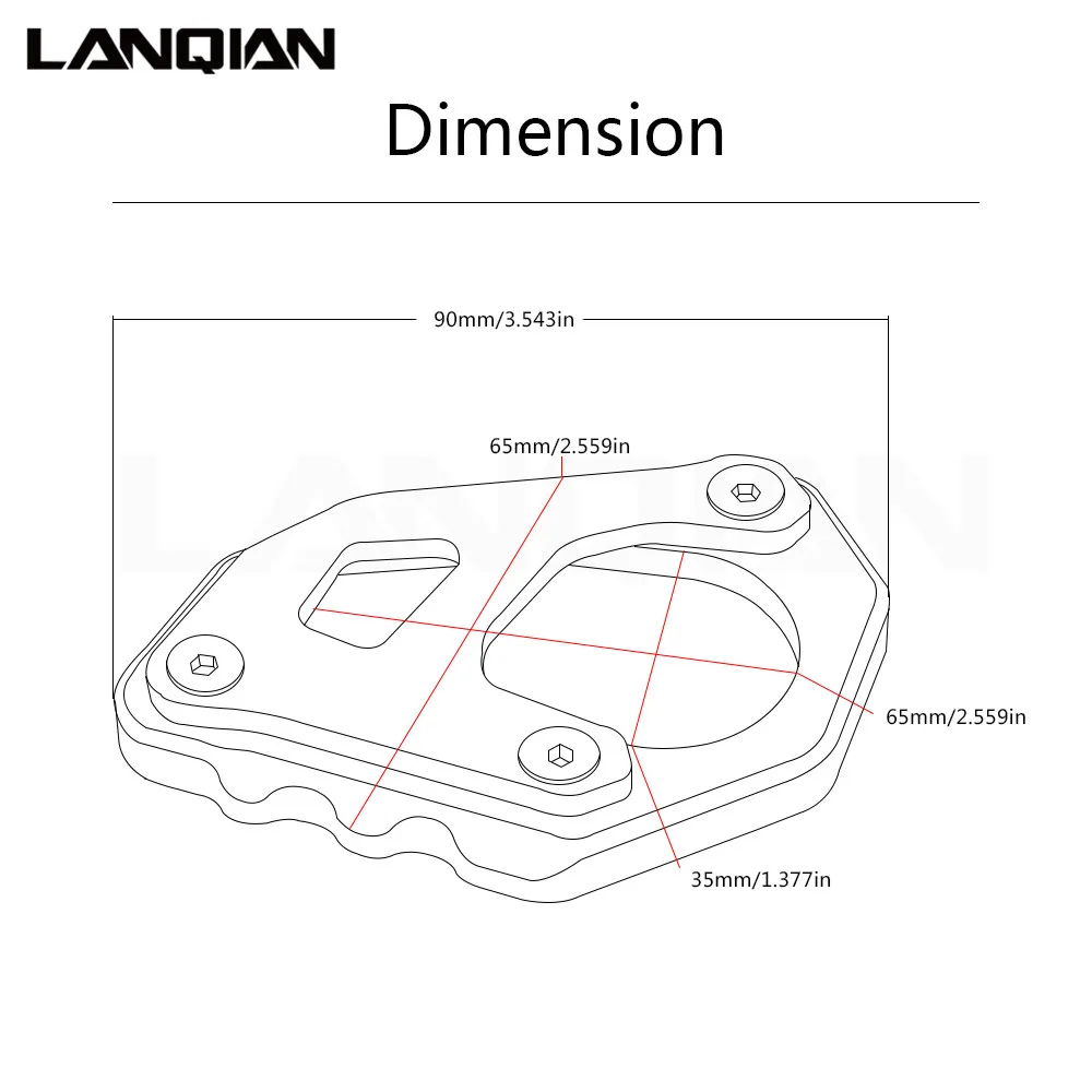 Titanium Motorcycle Kickstand Side Stand Plate Pad Enlarge Extension For ADVENTURE 1050 All Years With ADVENTURE 1050 LOGO
Titanium Motorcycle Kickstand Side Stand Plate Pad Enlarge Extension For ADVENTURE 1050 All Years With ADVENTURE 1050 LOGO