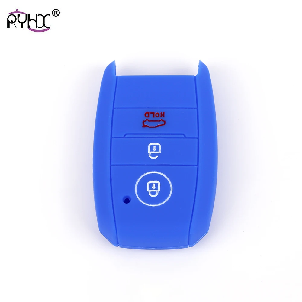 RYHX Key Case For Car Silicone 3 Button Cover K3 K5 Sorento Optima Forte Koup Soul Niro Accessories | Автомобили и мотоциклы