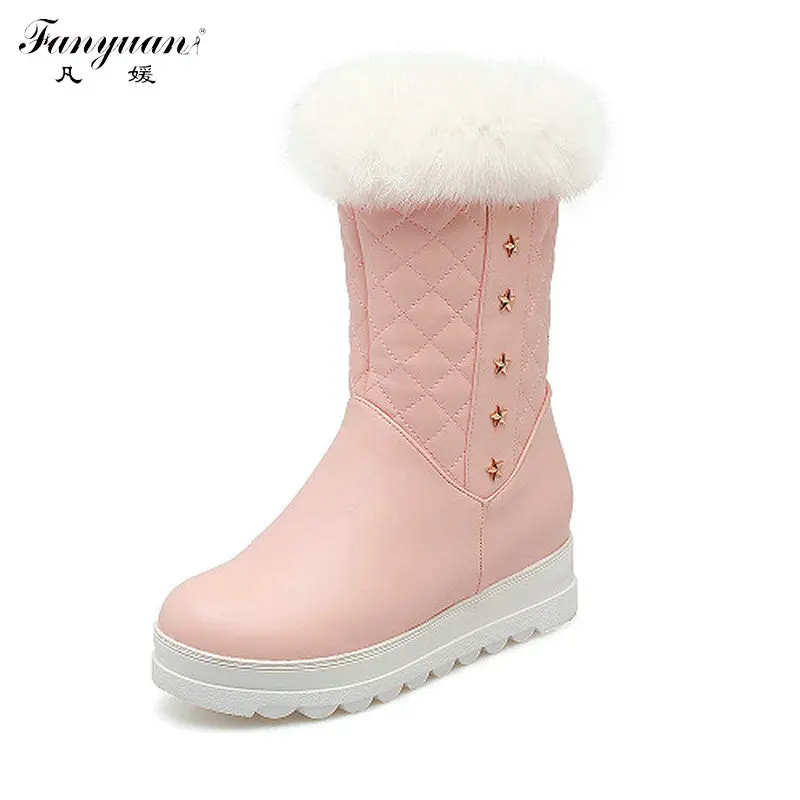 Fanyuan New Arrival Fashion Winter Korean Style Round Toe Women's Shoes Height Increasing Zip Ankle Plush Snow Boots
Fanyuan New Arrival Fashion Winter Korean Style Round Toe Women's Shoes Height Increasing Zip Ankle Plush Snow Boots