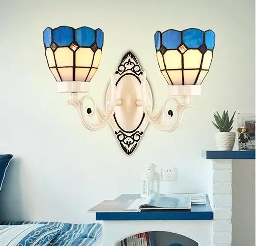 Nordic style tiffany wall lamp bedside corridor balcony bedroom retro Mediterranean glass lamp
Nordic style tiffany wall lamp bedside corridor balcony bedroom retro Mediterranean glass lamp