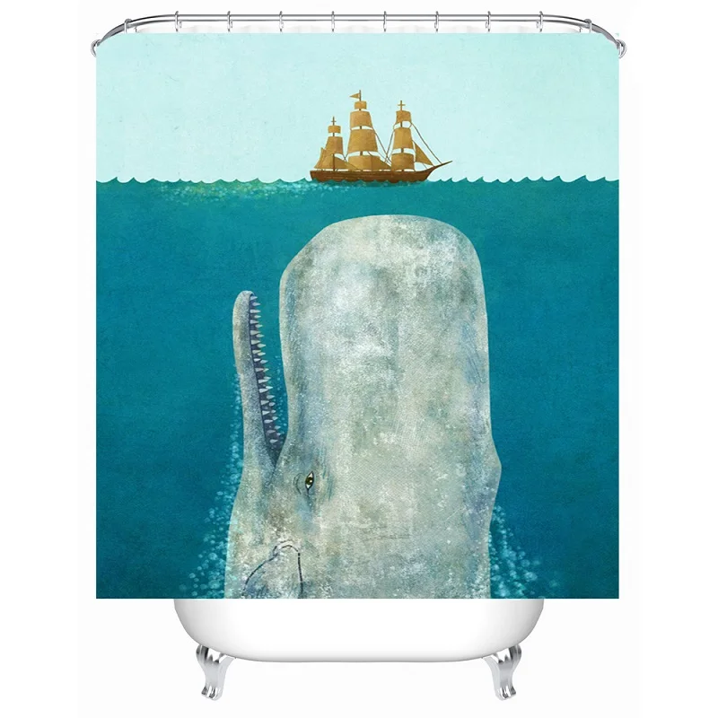 Shower Curtain Whale Rammed Pattern Waterproof Polyester Bath Curtain Bathroom Accessories 180x180cm Curtains Home Decoration
Shower Curtain Whale Rammed Pattern Waterproof Polyester Bath Curtain Bathroom Accessories 180x180cm Curtains Home Decoration