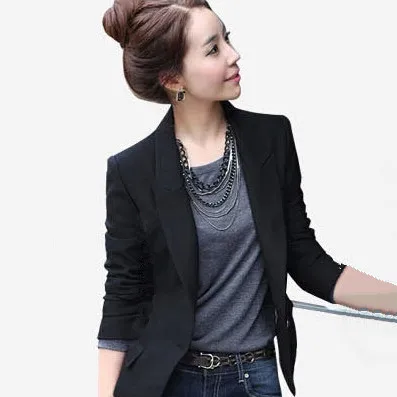Hot Fashion New Blazer Women All-Match Single-breasted Slim Small Suit Blazer Feminino
Hot Fashion New Blazer Women All-Match Single-breasted Slim Small Suit Blazer Feminino