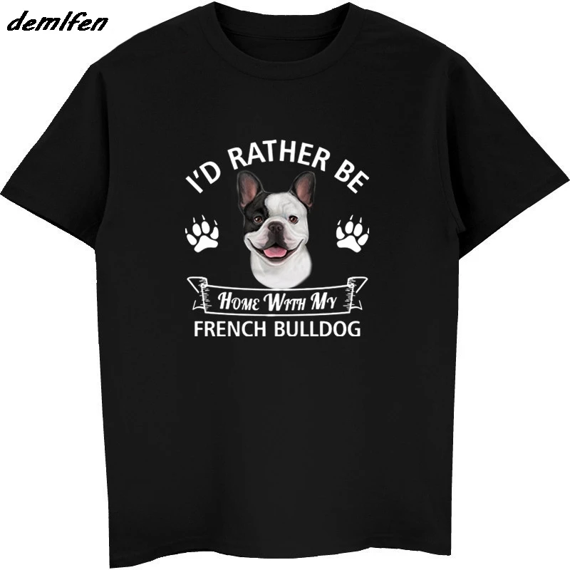 New Fashion Novelty Cool Tops Men Short Sleeve French Bulldog T-Shirt - I'D Rather Be Home With My French Bulldog Dog Gift Tees
New Fashion Novelty Cool Tops Men Short Sleeve French Bulldog T-Shirt - I'D Rather Be Home With My French Bulldog Dog Gift Tees