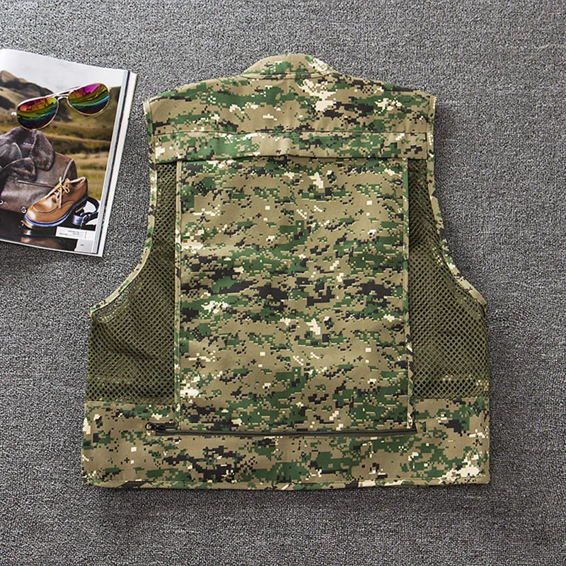 Men Summer Mesh Casual Vest Thin Sleeveless Coat 10 Colors Multi Pockets Waistcoat Photography Director Casual Gilet 226-173
Men Summer Mesh Casual Vest Thin Sleeveless Coat 10 Colors Multi Pockets Waistcoat Photography Director Casual Gilet 226-173
