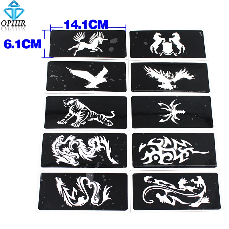 OPHIR 10x Airbrush Stencils Skull Series for Body Art Paint Temporary Tattoo Stencils, Tattoo Accesories Kit 7.1 x 3.6cm_TA032B
OPHIR 10x Airbrush Stencils Skull Series for Body Art Paint Temporary Tattoo Stencils, Tattoo Accesories Kit 7.1 x 3.6cm_TA032B
