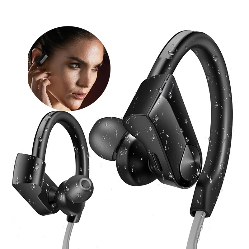 Беспроводные bluetooth наушники спортивные гарнитура с защитой от пота стерео blutooth