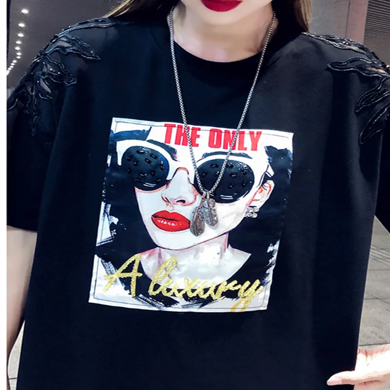 New Summer Style Women T-Shirts Plus Size Fashion Casual Loose Short Sleeve Cotton Print T-Shirt For Women Larger Tee Tops
New Summer Style Women T-Shirts Plus Size Fashion Casual Loose Short Sleeve Cotton Print T-Shirt For Women Larger Tee Tops